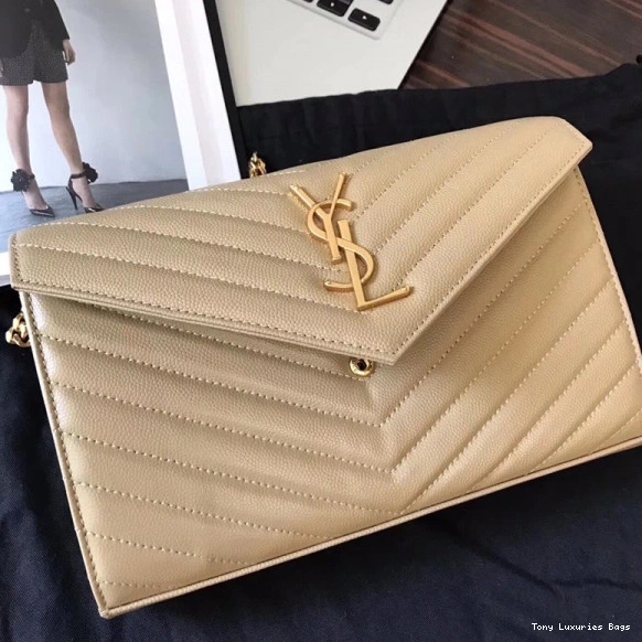 Tony Luxuries CHAIN CASSANDRE WALLET MATELASSÉ YSL 0714